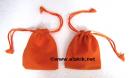 Orange Velvet pouches